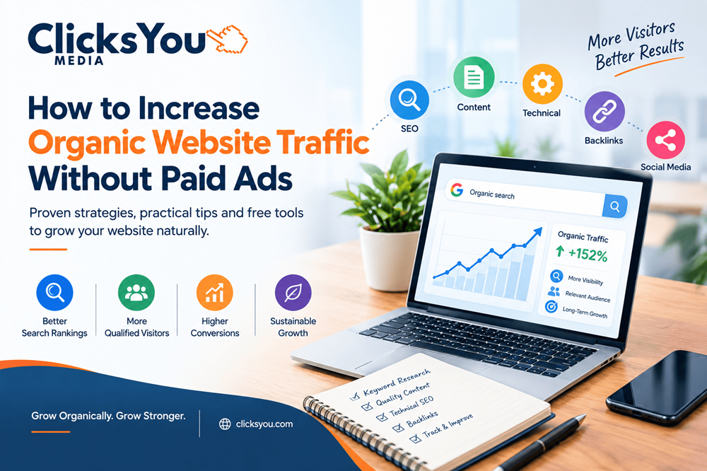 How to Increase Organic Website Traffic Without Paid Ads